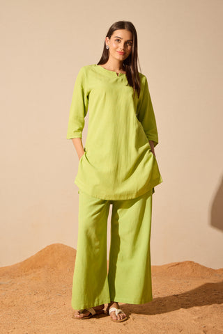 Lime Linen Co-ord Set