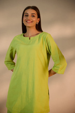 Lime Linen Co-ord Set