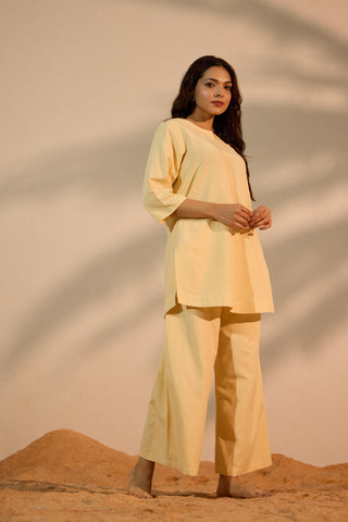 Cream Linen Co-ord Set